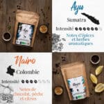 cafés en grain bio fairtrade