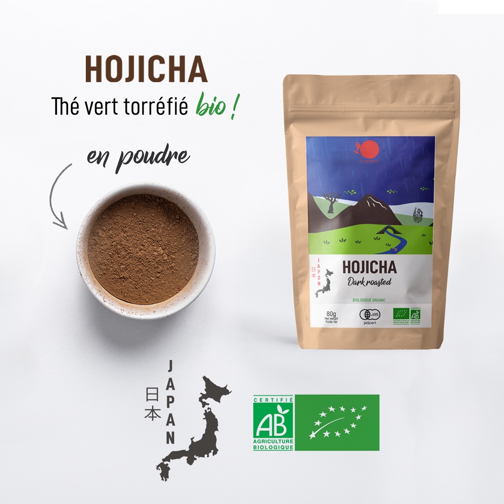 Hojicha Bio Japon Origeens en poudre